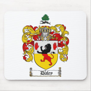 DALEY FAMILY CREST -  DALEY COAT OF ARMS MOUSE PAD