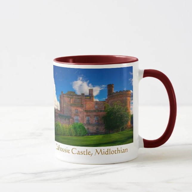 Dalhousie Castle, Midlothian, Scotland Mug (Right)