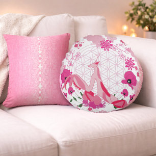 Dali Bloom – Colour of Heart Round Pillow