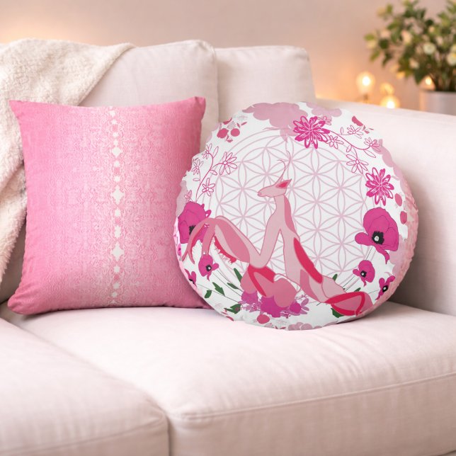 Dali Bloom – Colour of Heart Round Pillow (Creator Uploaded)