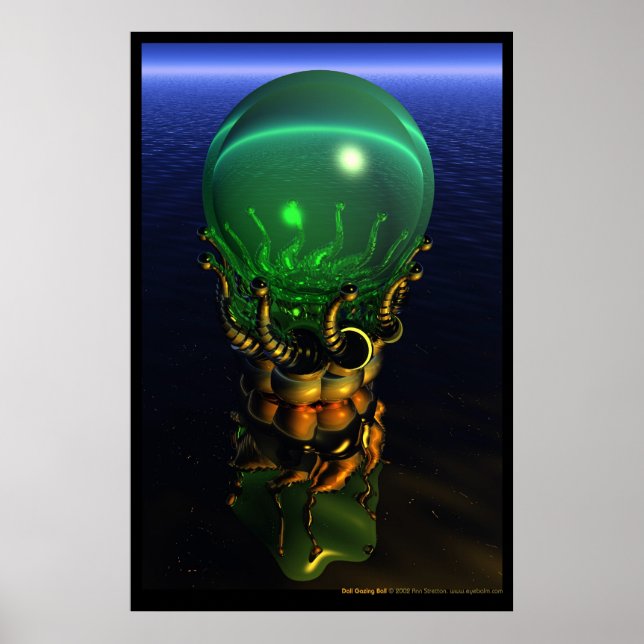 Dali Gazing Ball Poster (Front)