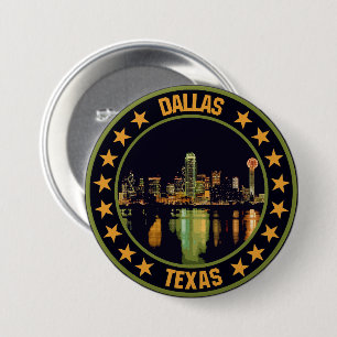 Dallas                                             3 inch round button