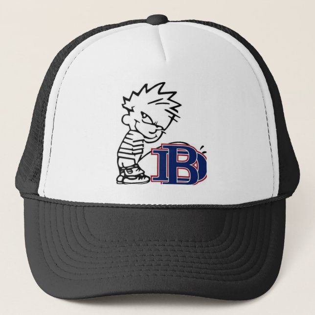 Dallas Baptist peeing calvin Trucker Hat (Front)