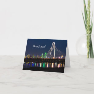 Dallas Bridge View Thank You Card