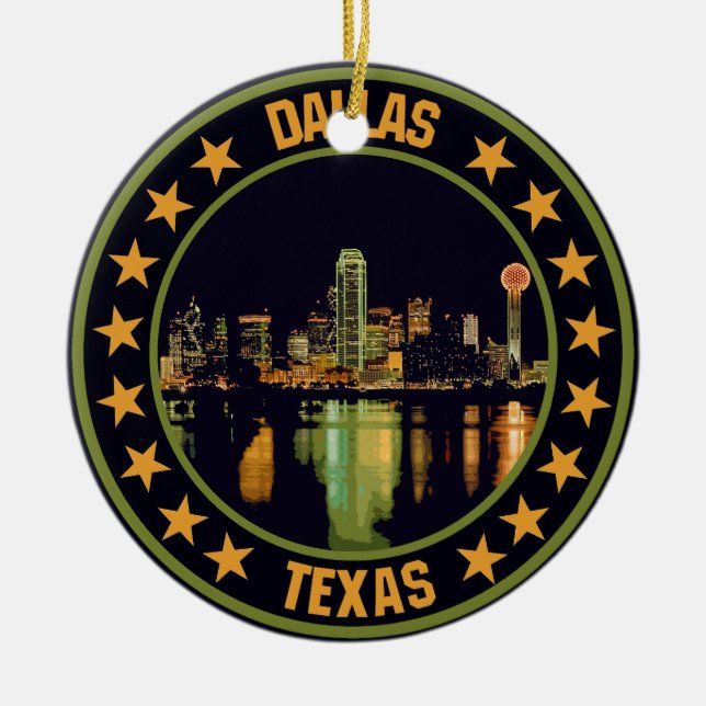 Dallas                                             ceramic ornament (Front)