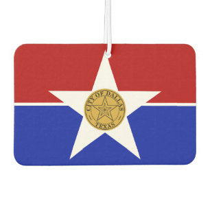 Dallas city flag air freshener