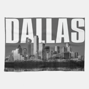 Dallas Cityscape Kitchen Towel