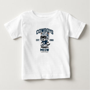 Dallas Cowboys Cute Kitten Football Player  Baby T-Shirt