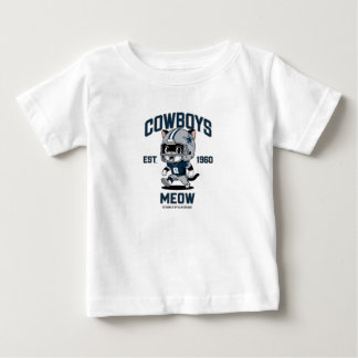 Dallas Cowboys Cute Kitten Football Player  Baby T-Shirt