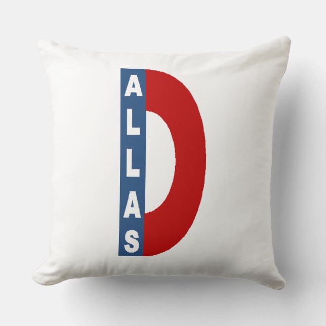 DALLAS DESIGN White Cushion (Front)
