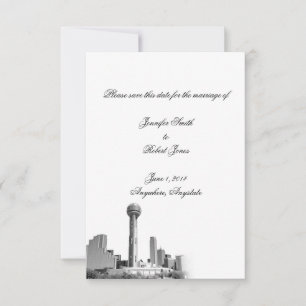 Dallas Destination Wedding Save the Date