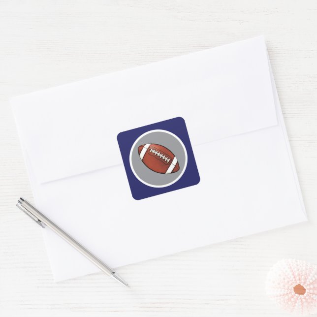 Dallas Dog Fan  Customizable Square Sticker (Envelope)