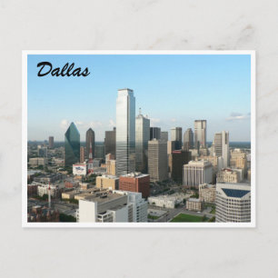 dallas down town postcard