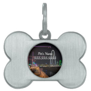 Dallas Evening Walk Pet ID Tag