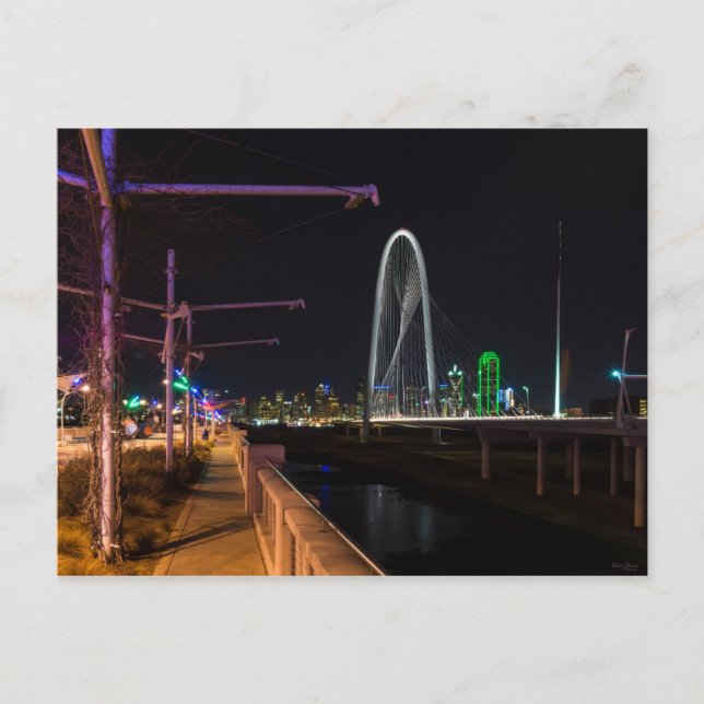 Dallas Evening Walk Postcard (Front)