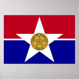 Dallas Flag Poster