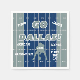 Dallas Football Family Paper Napkin