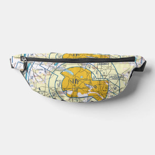 Dallas - Ft. Worth Flyway Chart  Fanny Pack
