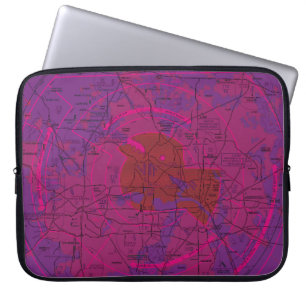 Dallas - Ft. Worth Flyway Chart Laptop Sleeve