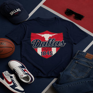 Dallas Heritage Shield Graphic T-Shirt Vintag