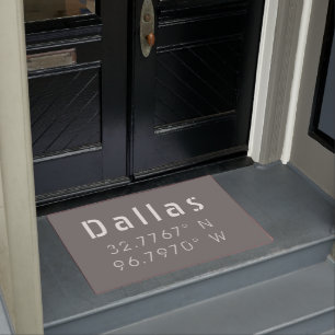 Dallas Latitude Longitude  Doormat