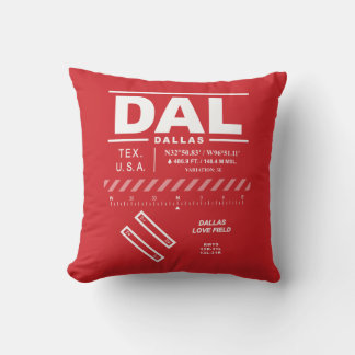 Dallas Love Field Airport DAL Throw Pillow