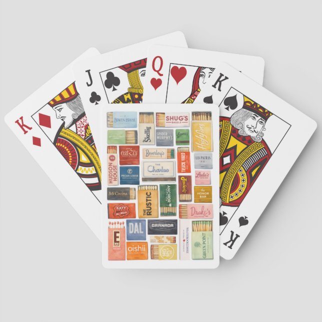 Dallas Matchbook Playing Cards (Back)