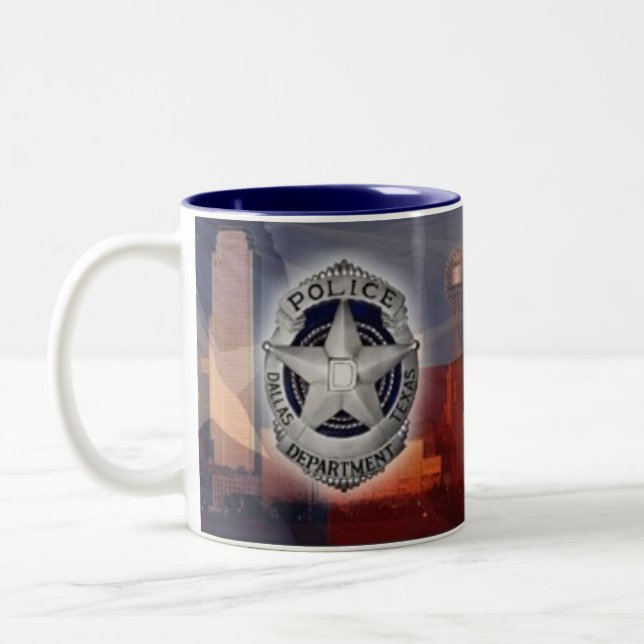 Dallas Police Two-Tone Coffee Mug (Left)