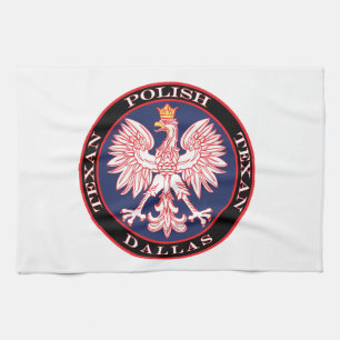 Dallas Polish Texan Kitchen Towel