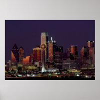 Dallas Skyline at Night
