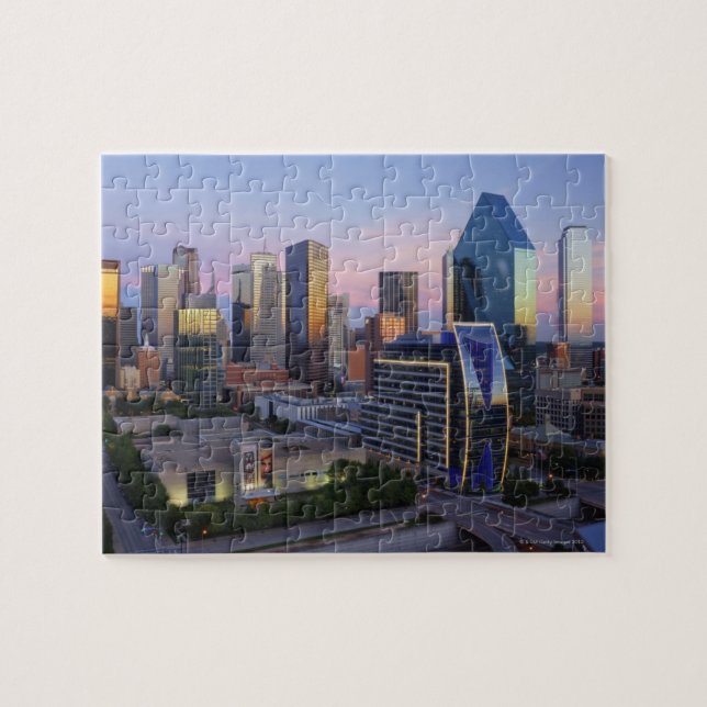 Dallas Skyline Jigsaw Puzzle (Horizontal)