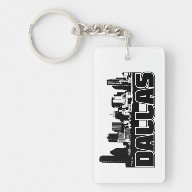 Dallas Skyline Keychain (Front)