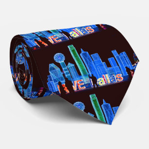 Dallas Skyline Men's Tie