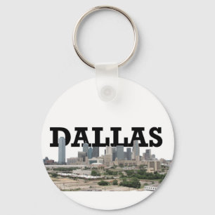 Dallas Skyline with Dallas in the Sky Keychain