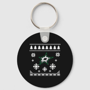 Dallas Stars Ugly Christmas Sweater Holidaze Keychain