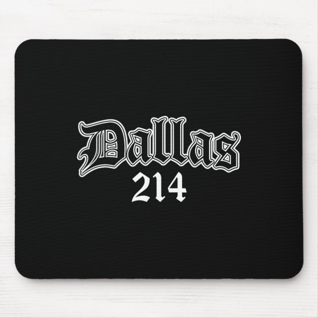 Dallas Texas 214  Mouse Pad (Front)