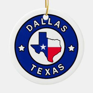 Dallas Texas Ceramic Ornament