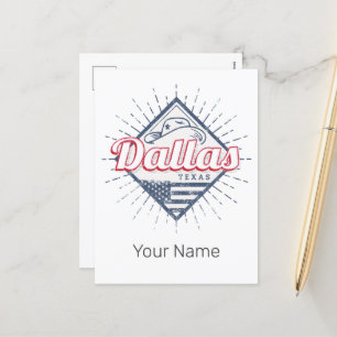 Dallas Texas City United States Vintage USA Holiday Postcard