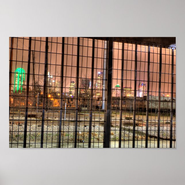 Dallas, Texas From the Other Side of the Tracks Poster (Front)