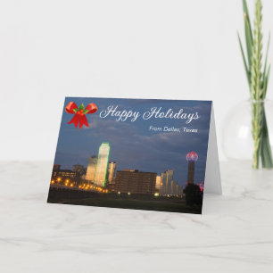 Dallas Texas Happy Holiday Card Christmas