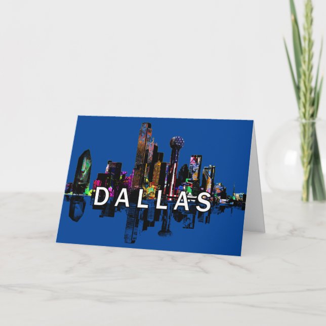 Dallas, Texas in graffiti Card (Front)