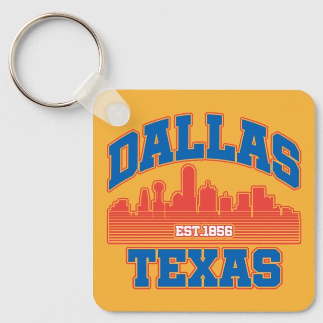 Dallas,Texas Keychain (Front)