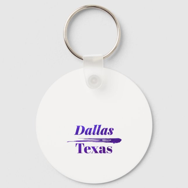 Dallas Texas  Keychain (Front)