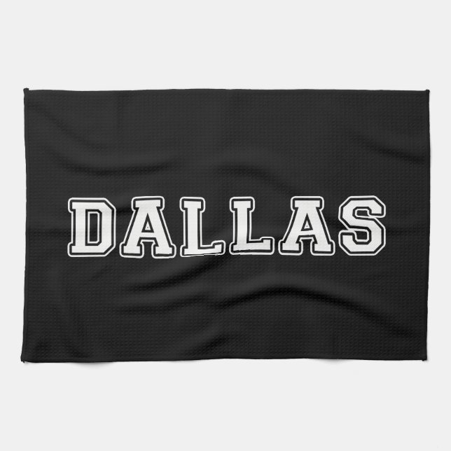 Dallas Texas Kitchen Towel (Horizontal)