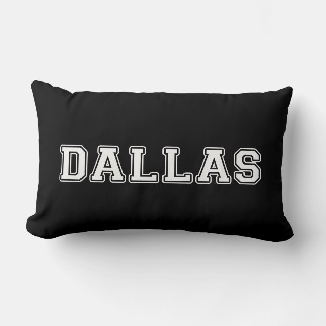 Dallas Texas Lumbar Pillow (Front)