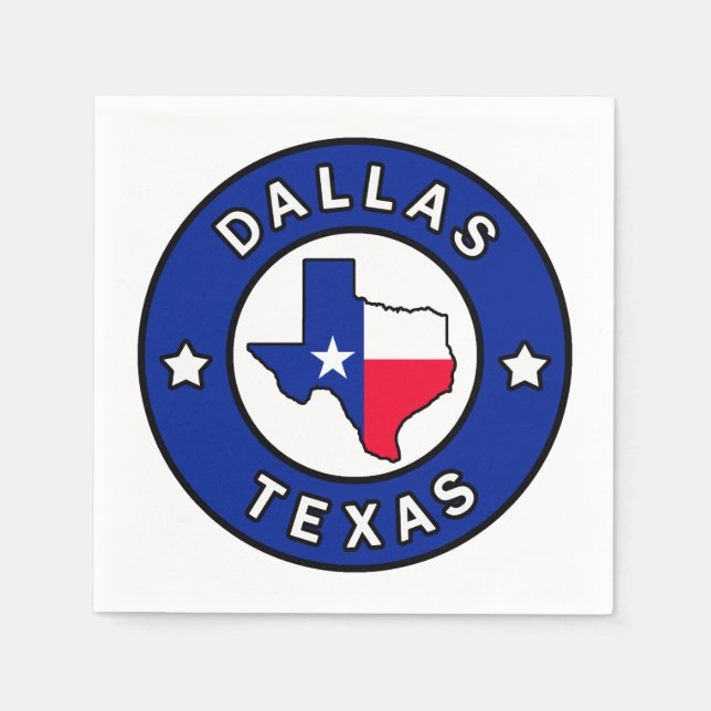 Dallas Texas Napkin (Front)