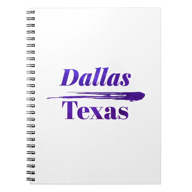 Dallas Texas Notebook (Front)