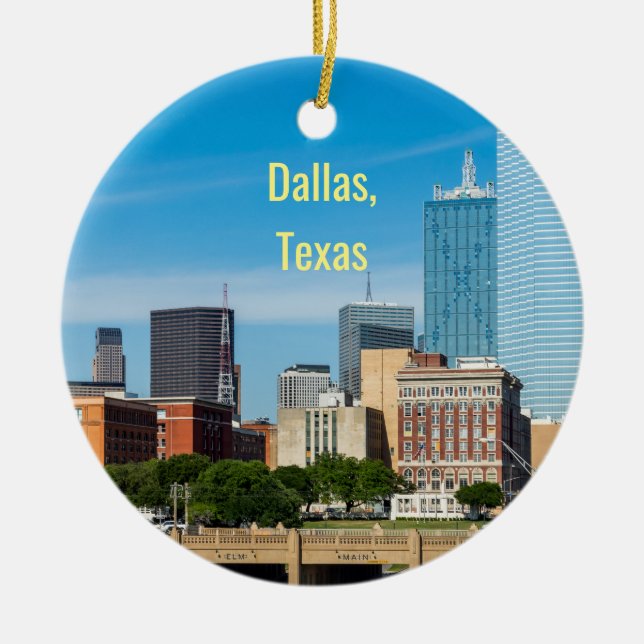 Dallas, Texas, ornement à 2 faces (Devant)