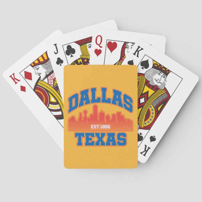Dallas,Texas Playing Cards (Back)