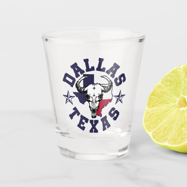 Dallas,Texas Shot Glass (Front)